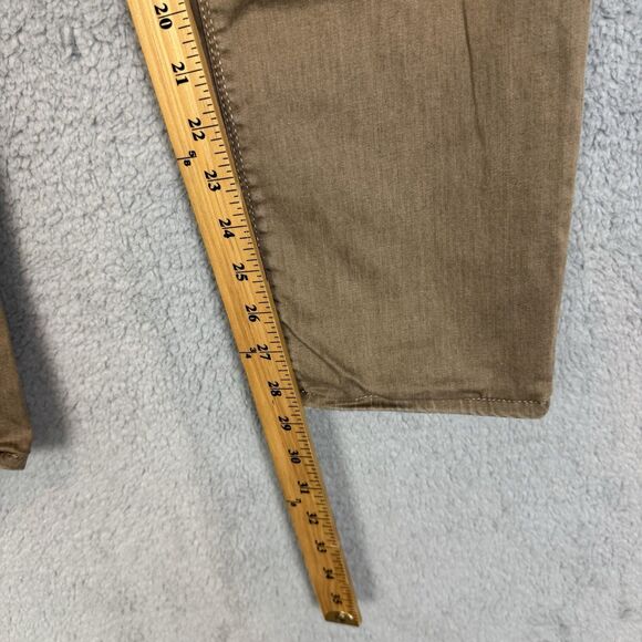 Alberto‎ Jeans Mens 34x29 Brown Luxury T400 Denim Modern Fit Preppy - Picture 5 of 11